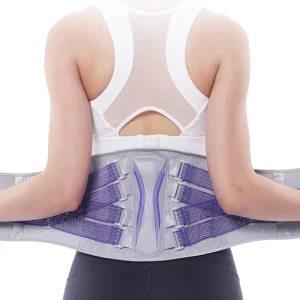 Breathable Elastic Adjustable Lumbar Support Sports Waist Support Belt with Back Straightening Protection