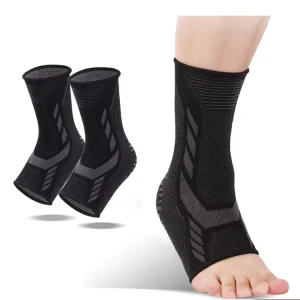 Breathable Elastic Lace Up Ankle Brace for Sports Unisex Polyester Eco Friendly Youth & Adult Sizes