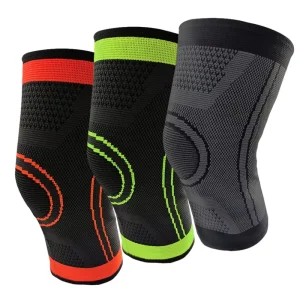 Breathable Elastic Protection Nylon & Cotton Knee Compression Support Sports Knee Sleeve Brace Unisex