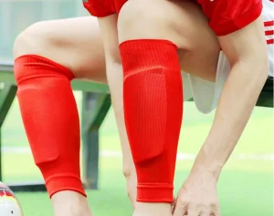 Breathable Elastic Soccer Leg Shin Support Protector Football Grip Socks Sleeve