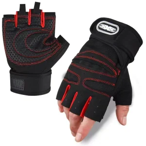 Breathable Half-Finger Cycling Gloves for Road Biking and Heavyweight Training