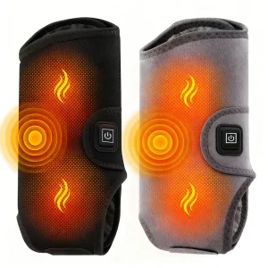 Breathable Heated Ankle Support Wireless Foot Massager Electric Ankle Brace Foldable for Winter Sports Ready Arthritis