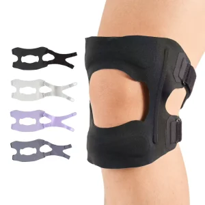 Breathable Knee Stabilizer with Memory Fish bone Bars Durable Hook and Loop Fastener Knee Support for Running
