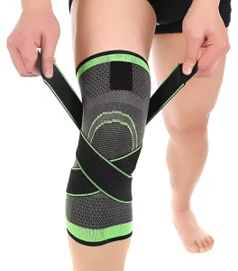 Breathable Knee Support Protector Weight Lifting Knee Brace Strap Compression Sleeve Bandage Soccer Basketball