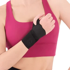 Breathable Lightweight Adjustable Wrist Compression Brace with Thumb Loop