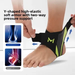 Breathable Lightweight Double Compression Adjustable Support Ankle Brace Basketball Football Running Unisex Youth Kid