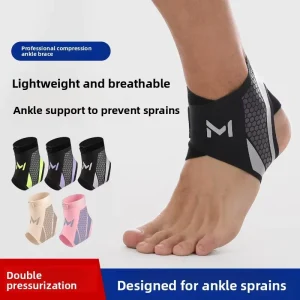 Breathable Lightweight Double Compression Adjustable Support Ankle Brace Basketball Football Running Unisex Youth Kid