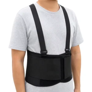 Breathable Medical Lumbar Support Brace Double Pull Lower Back Support Belt Waist Protector for Work Pain Relief