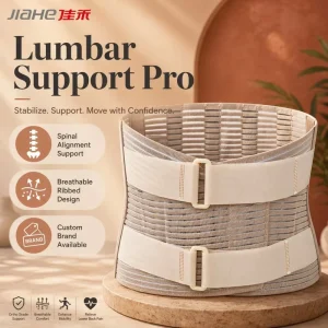 Breathable Mesh Lumbar Support Belt Double Adjustable Straps for Lower Back Pain Relief Postnatal Recovery Sports Fitness Waist