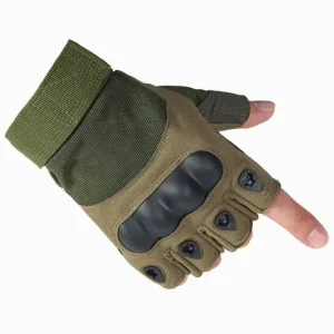 Breathable Non Slip Half Finger Tactical Gloves, Hard Knuckle Protection, Summer, Unisex, Outdoor Sports, Hiking, Cycling, Climbing