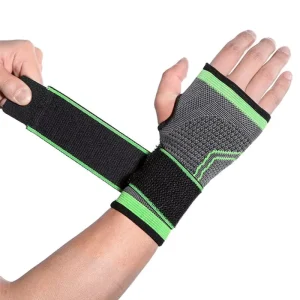 Breathable Nylon Wrist Guards for Adults Outdoor Sports Safety Equipment with Knitted Palm for Weightlifting Fitness