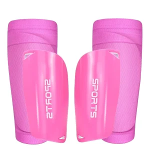 Breathable Polyester Insertable Cross border Football Shin Guard Pads with Sleeves Two pieces Set for Children Adults