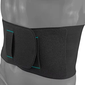 Breathable Skin friendly Fabric Back Black Support Adjustable Waist Belt Support for Men and Women