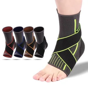Breathable Sport Ankle Support Brace Adjustable Ankle Brace with Elastic Straps Colorful Ankle Wrap Sports Ankle Protector