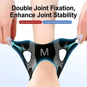Breathable Sports Ankle Support Brace Anti Sprain Elastic Compression Ankle Wrap for Running Basketball Fitness Training
