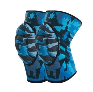 Bright Color Thickened Soft Protective Knee Pads Camouflage Pattern Wrestling Sponge With Breathable Sport Protection