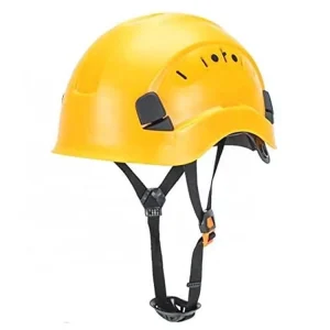 CE ANSI ABS PPE Safety Helmet With Earmuff for Mountaineering and Rock Climbing and High Altitude Operation