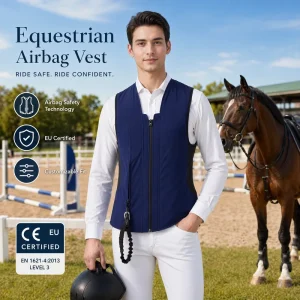 CE Certified Printed Equestrian Airbag Vest Anti-Fall Safety Protection Gear for Horse Riding Riders Eco-Friendly