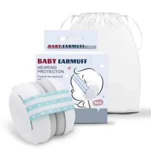 CE EN 352 1 ANSI Certified 25dB Hearing Protector Elastic Anti slip Headband Sleep Noise Reduction Baby Ear Protection Earmuffs