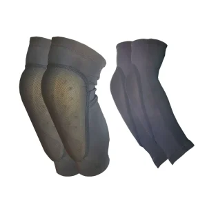 CE Level 2 Adults Professional Riding Gear Thin Flexible Four Piece Knee Pads Protective Elbow Cushions Made Nylon