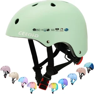 CELOID Scooter Skating Helmet ABS Sport Matte Multi Ongoing Sport Skate Helmet Bike S M L XL Size Skate Helmet