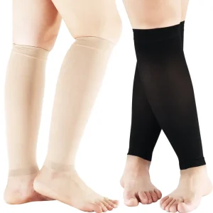 Calf Support Compression Splint with Thick Nylon Spandex Material for Muscle Strain Sprain Pain Relief Basic Protection