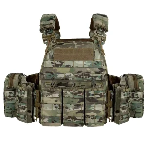 Camouflage Molle System Tactical Vest Plate Vest Carrier with Pouches Outdoor Ballistic Proof Tactical Vest