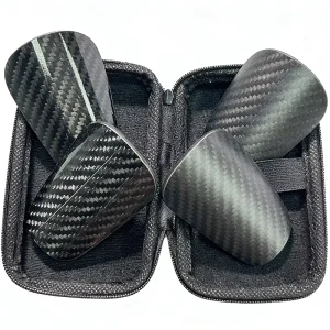 Carbon Fiber Football Leg Guard Protection Customizable Logo Shin Guards for Men Women Teenagers Adults Training Competition