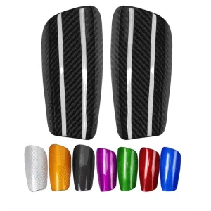 Carbon Fiber Shinpads Shinguards Protection Reduce Shocks Injuries Football Soccer Colored Shin Guard Shin Pad