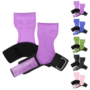 Carbon Fibre Straw Mat Pattern Custom Logo Anti Slip Fitness Grip Gym Adjustable Weight Lifting Gymnastics Grips