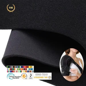 Certified Biodegradable Woven Shoulder Protector Fabric 3 Layer Eco Friendly PU Foam Laminated Nylon Medical Foam for Girls