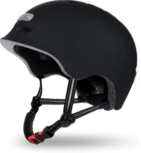 Children Adults’ LED Smart Bicycle Helmet Type C Rechargeable OEM Custom CE Certified PC+EPS Materials For Skateboarding Riding
