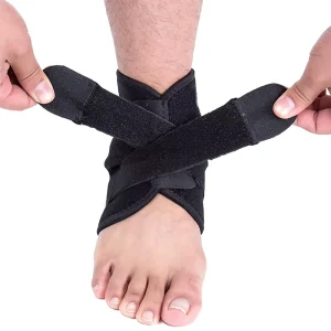 Children Ankle Support Brace Adjustable Breathable Neoprene Sports Sleeve for Basketball Running Men Women
