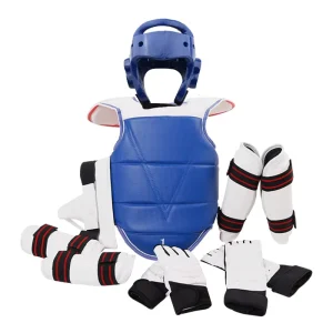 Children’s Adult’s Unisex Taekwondo Boxing Martial Arts Protective Gear Seven Piece Set Thickened Double Sided Wearing PU