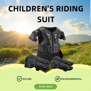 Children’s Basic Protection Soft Gear Black Waterproof Adjustable Polyester Cotton Sports Safety Kneepad Leg