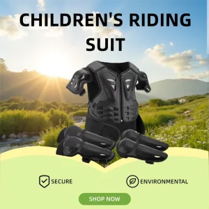 Children’s Basic Protection Soft Gear Black Waterproof Adjustable Polyester Cotton Sports Safety Kneepad Leg