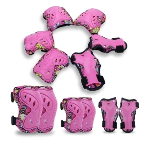 Children’s Bicycle Protective Gear Set for Skateboard Roller Skating Balance Bike Boys Girls Sports Safety PE Material Knee