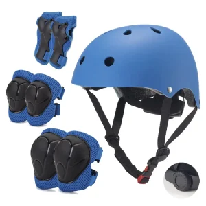 Children’s Bicycle Riding Helmet Protective Gear 7 Piece Set for Skating Balance Bike CS 09 Pro (Wrist Knee Protection)