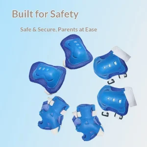 Children’s Knee Protector 6-Piece Comprehensive Protection for Roller Skating Running & Cycling Thickened Butterfly Design