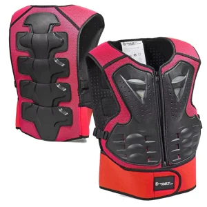 Children’s Motorcycle Armor Vest Chest and Back Protection Cross Country Motorcycle Skiing Safety Jacket