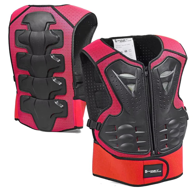 Children's Motorcycle Armor Vest Chest and Back Protection Cross Country Motorcycle Skiing Safety Jacket