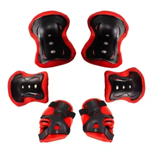 Children’s Protective Gear Roller Skates Protective Gear 6 Sets of Boys and Girls Helmet Set Knee Pads Elbow Guard Wrist
