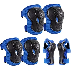 Children’s Protective Gear Set for Balance Bikes Skiing & Skating Includes Knee Pads Elbow Pads Wrist Guards Palm Guards