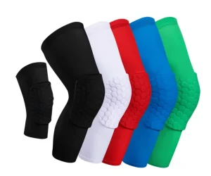 Collision Avoidance Kneepad Compression Honeycomb Long Leg Sleeve Baseball Knee Brace Support for Basketball Football Volleyball