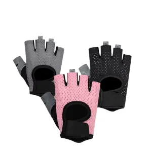 Colorful Polyester Gym Gloves for Weight Lifting and Cycling Comfortable Protective Features for Summer Sports Riding Gloves
