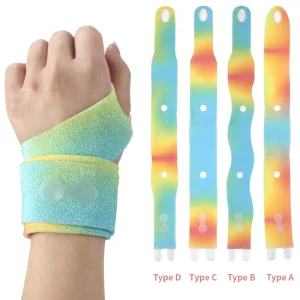 Colorful Wrist Brace Sport Support Custom Wrist Band Strap Adjustable Magic Tape Sport Guard for Multiple Body Areas