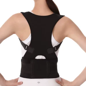 Comfortable Adjustable Neoprene Waist Support Stabilizer with Elastic Shoulder Belt and Back Support for Professional Protection
