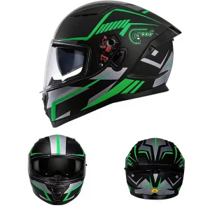 Comfortable Breathable Motorbike Helmet Safety HD Double Lens Motorcycle Helmets DOT Approved Full Face Helmet Cascos Moto