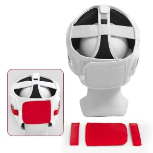 Comfortable Durable Karate Martial Arts Wushu Kung Fu Sanda Training Headgear Head Guard Helmet