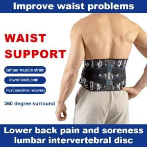 Comfortable Elastic Breathable Adult Fitness Waist Belt Sports Exercise Training Support for Back Support